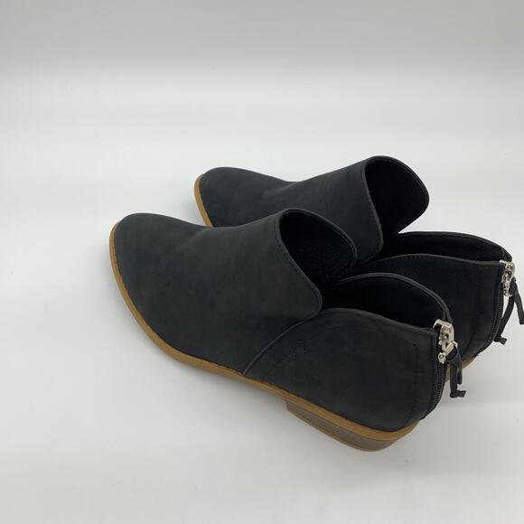 Womens Ankle Boot Size 10 Black Pointed Toe Zipper - Picture 7 of 8